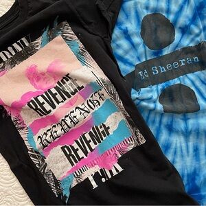 P!NK PINK Singer Beautiful TRAUMA and Ed SHEERAN Divide T-Shirt - Size Small